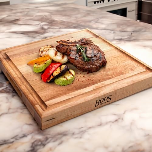 CB Series Square Wooden Maple Cutting Board 12”x12”