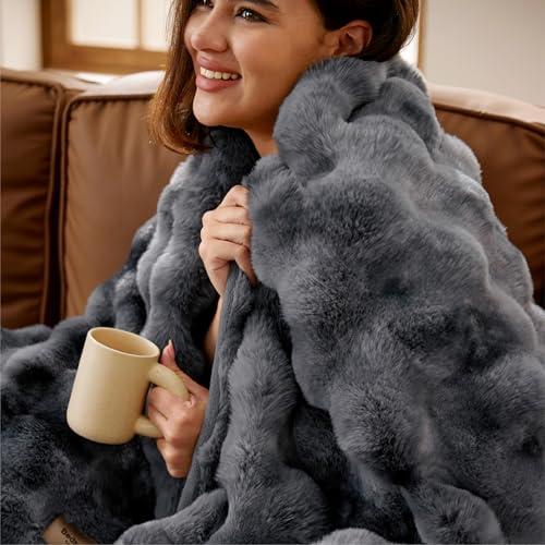GentleSoft Faux Fur Throw XL Blanket