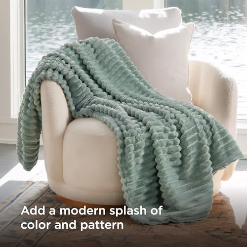 Soft Twin XL Blanket for Bed Dorm Sage Green 66"x90"