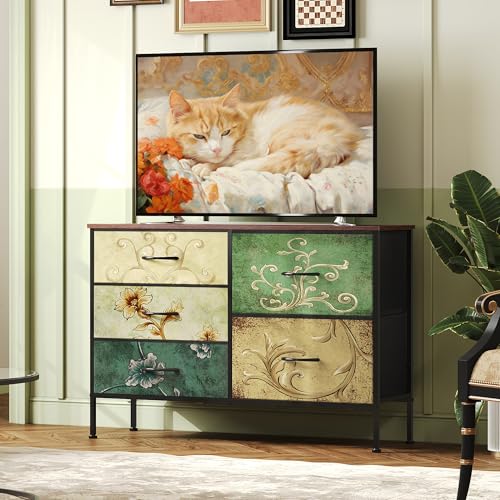 Dresser for Bedroom with 5 Drawers