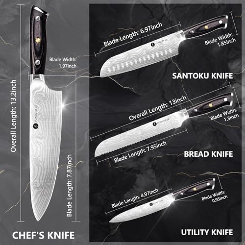 4 Pieces Professional Kitchen Knife Set (4 Count)