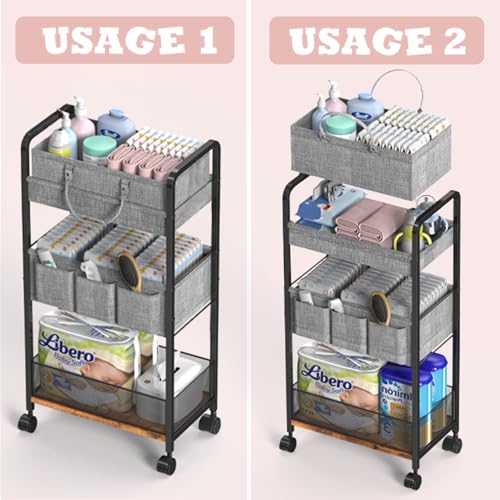 2In1 Baby Diaper Caddy & 3