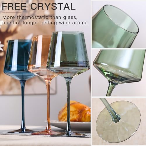 Green Wine Glasses Set of 6 (6 Count)