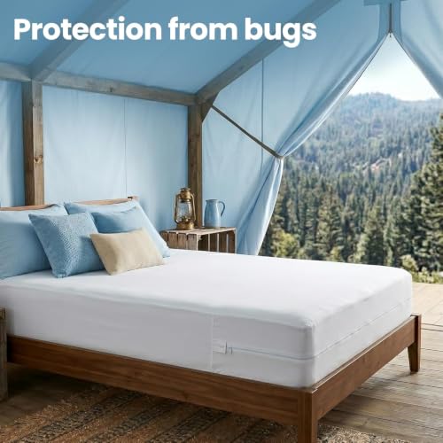 Bulk 10 Pack Hotel Full Size Mattress Encasement 100% Waterproof
