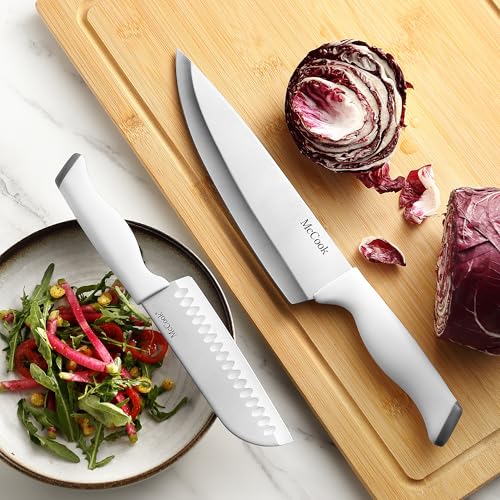 Kitchen Knife Set 24PC Knife Block Set w Built (24 Count)