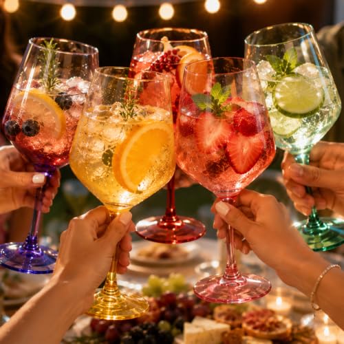 European Style Plastic Crystal Unbreakable Stemmed Wine Glasses