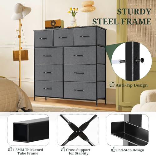9 Drawer Dresser for Bedroom