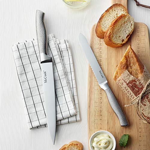 Knife Set Sharp Kitchen Knife Block Set w Built