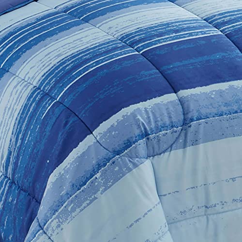 7 Piece Comforter Set Bag Solid Color All Season Soft Down Alternative Blanket & Luxurious Microfiber Bed Sheets