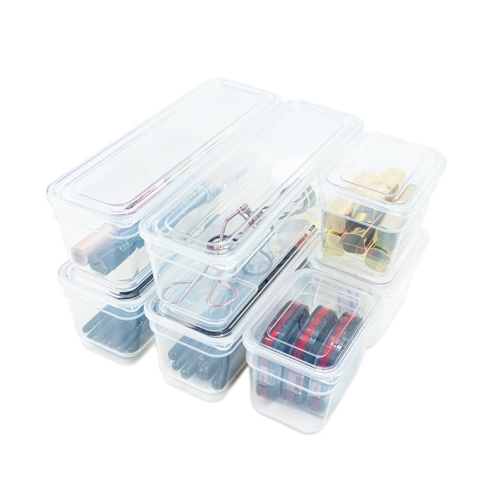 AB Designs 8 Pack Storage Bins with Lids