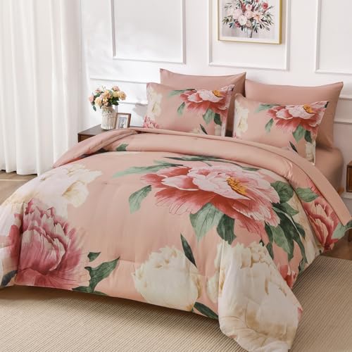 Coral Comforter Set Queen