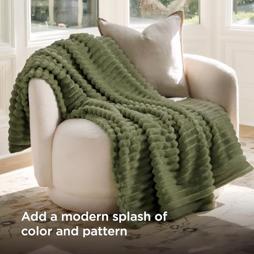 Soft Twin XL Blanket for Bed Dorm Moss 66"x90"