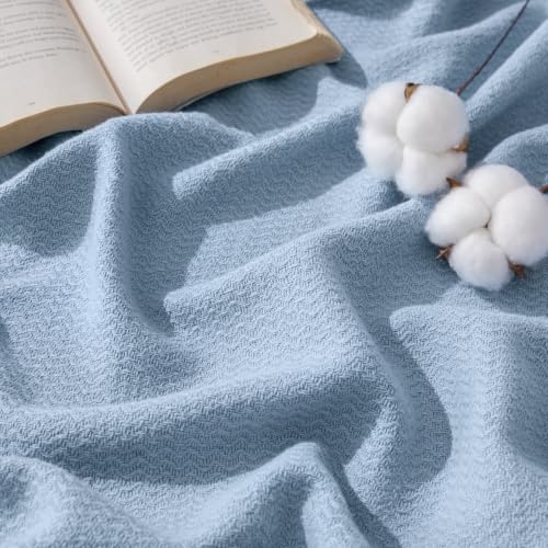 GentleSoft 100% Cotton Blanket Queen Size for Bed