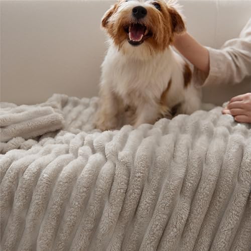 Soft Cal Size Blanket for Bed Beige 102"x96"