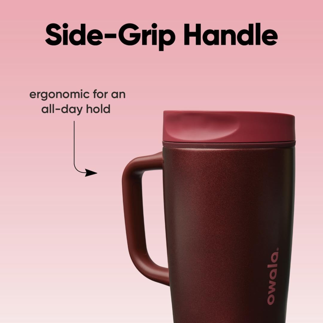 SmoothSip Slider Stainless Steel Insulated Travel Mug with Handle