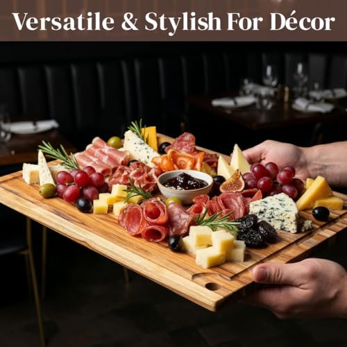 Set of 2 Premium Teak Wood Cutting Board (2 Count)