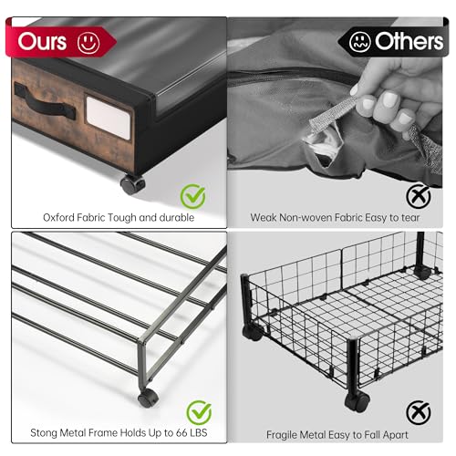 Under Bed Storage with Wheels (4 Count)