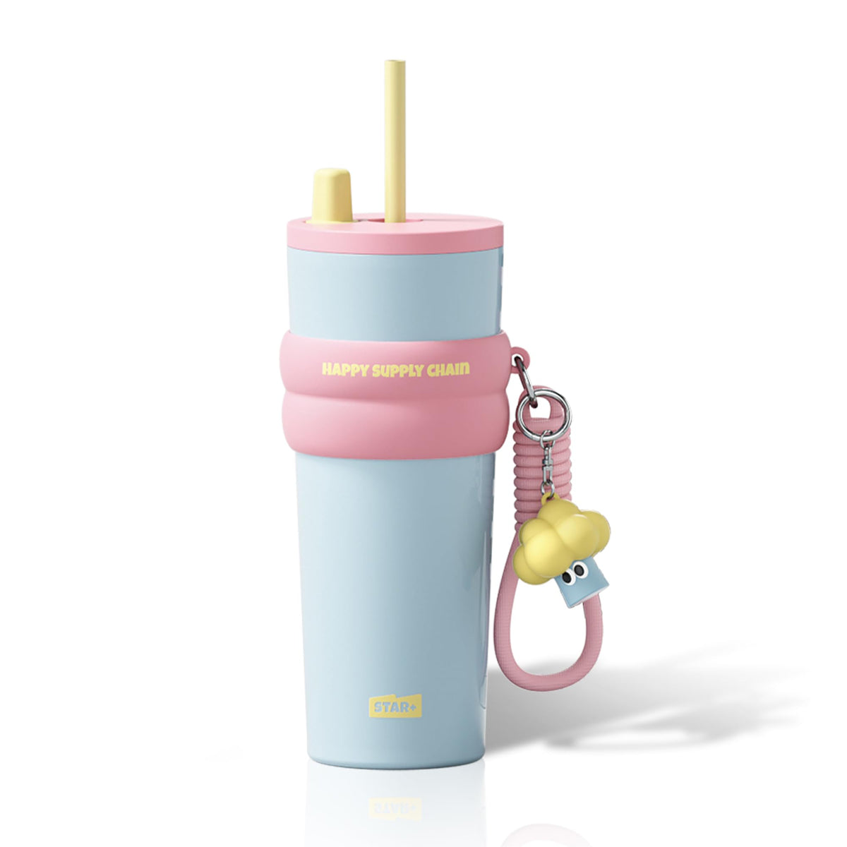 24 oz Stainless Steel Tumbler with Lid and Straw