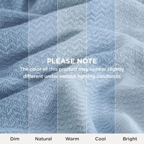 GentleSoft 100% Cotton Blanket Queen Size for Bed