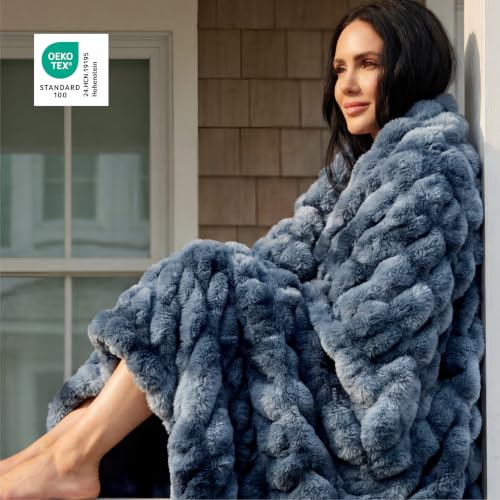 GentleSoft Faux Fur Throw XL Blanket