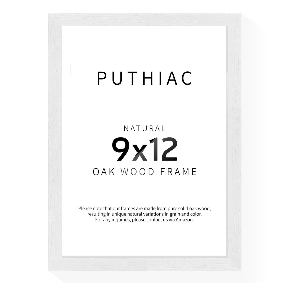 9x12 Solid Oak Wood Picture Frame