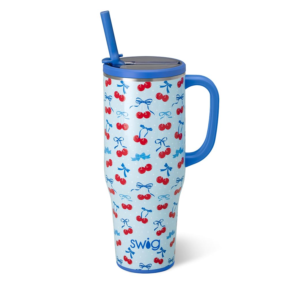 40oz Leakproof Mega Mug with Handle & Straw