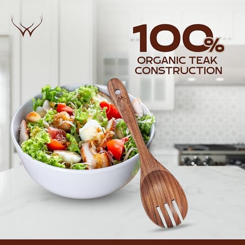 7 Pcs Teak Wooden Kitchen Utensils (7 Count)