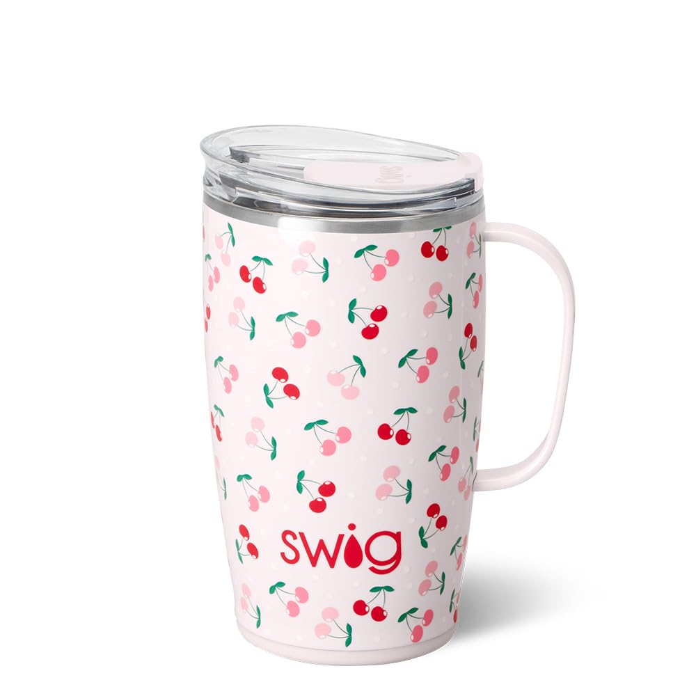 18oz Insulated Travel Mug with Handle & Lid