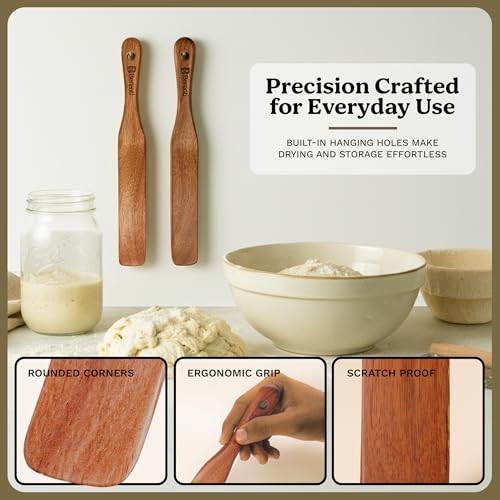 Skinny Wooden Spurtle Set (2 Count)