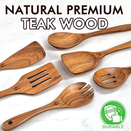 Wooden Spoons for Cooking (6 Count)