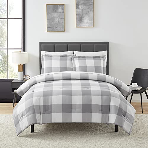 7 Piece Comforter Set Bag Solid Color All Season Soft Down Alternative Blanket & Luxurious Microfiber Bed Sheets (7 Count)