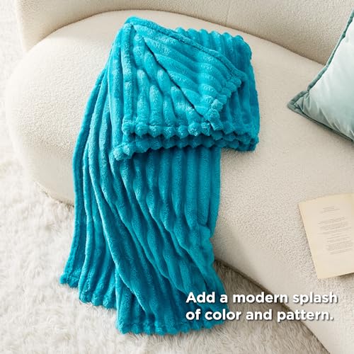 Soft Twin XL Blanket for Bed Dorm Teal 66"x90"