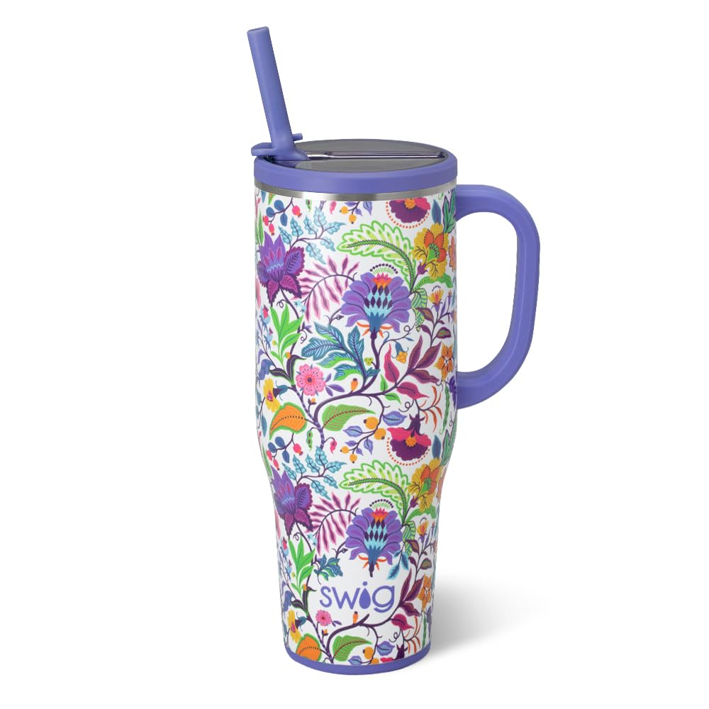 40oz Leakproof Mega Mug with Handle & Straw