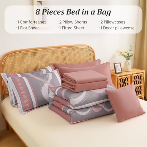 Pink Comforter Set Queen Size