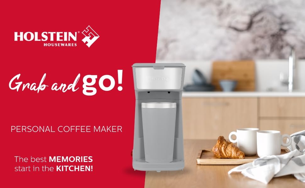 Personal Coffee Maker with 14oz Travel Mug