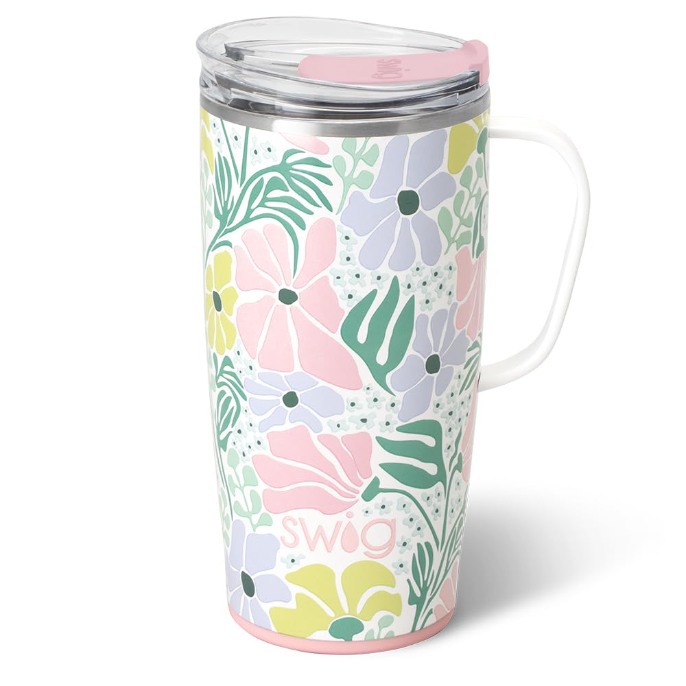 22oz Insulated Travel Mug with Handle & Lid