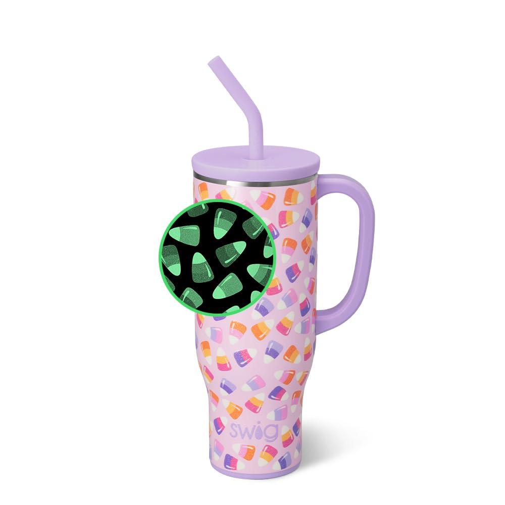 30oz Insulated Mega Mug with Handle & Straw