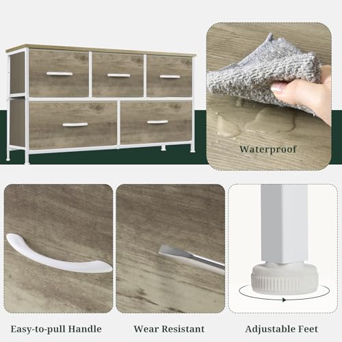 5 Drawer Dresser for Bedroom