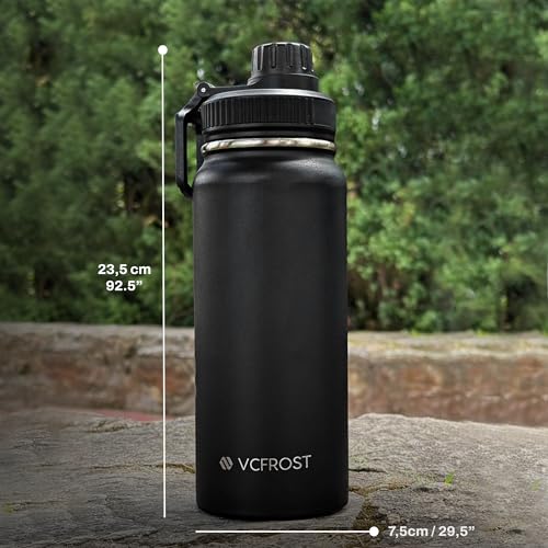 Tea Infuser Bottle Stainless Steel 20oz Insulated Loose Leaf Tea Travel Mug Leakproof BPA Free Reusable Water Bottle Double Wall Insulated Tea Tumbler with Two Lids for Hot and Cold Drinks