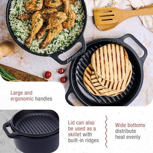 6 Quart Cast Iron Combo Cooker