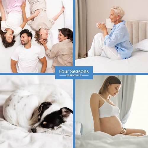 2 Pack Mini Crib Mattress Protector Waterproof Zippered Encasement Cover for Baby (2 2)