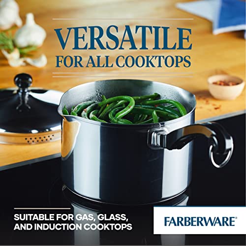 Classic Series Stainless Steel Straining Sauce Pan with Lid