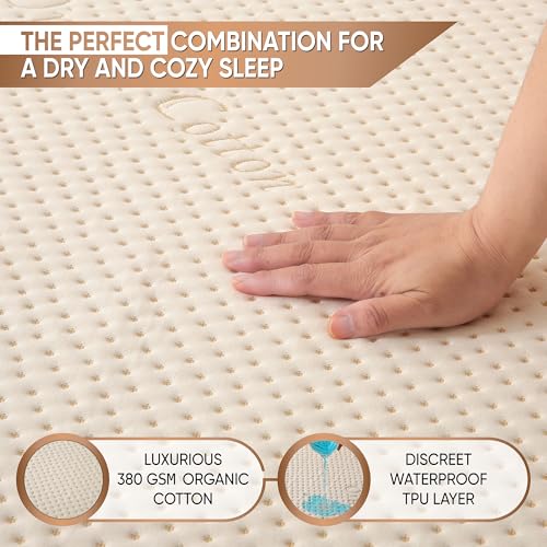 Luxury Waterproof Organic Mattress Protector Full Size