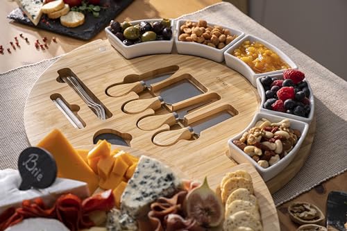 Charcuterie Cheese Board and Platter Set