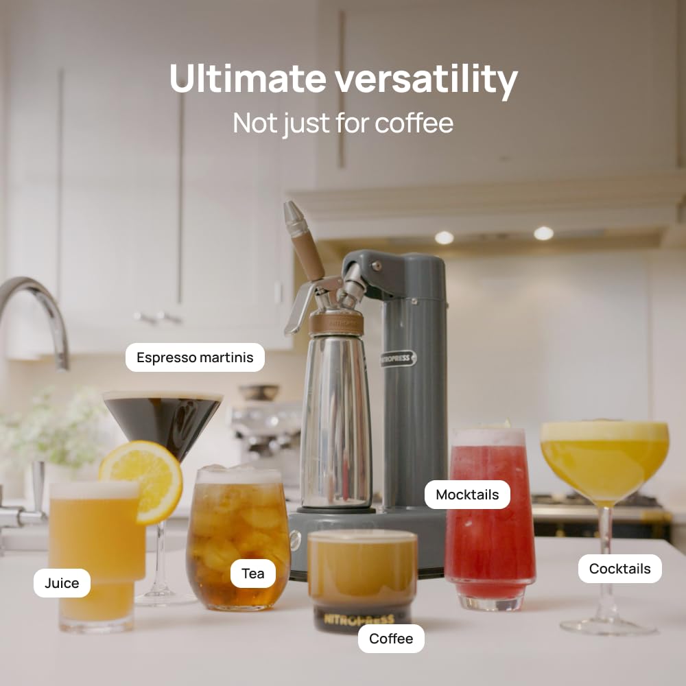 NitroPress DS Electric Nitro Cold Brew Coffee & Cocktail Maker Machine