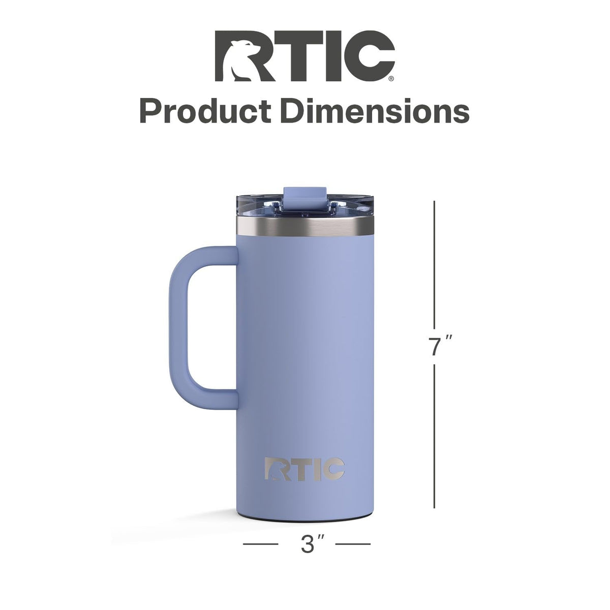 16oz Road Trip Travel Mug with Lid and Handle