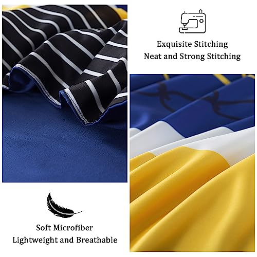 8 Pieces Bed in a Bag Stripe Comforter Set Queen Size