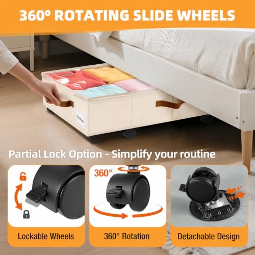 Under Bed Storage with Wheels (2 Count)