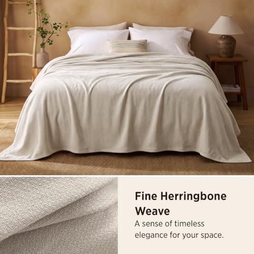 GentleSoft 100% Cotton Blanket King Size for Bed