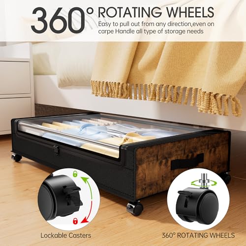 Under Bed Storage with Wheels (4 Count)
